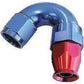 Aeroflow 200 & 250 series braided hose 150 Deg -6AN Full Flow Teflon End Blue 1 Piece Fullflow Aeroflow Performance Products AF575-06D