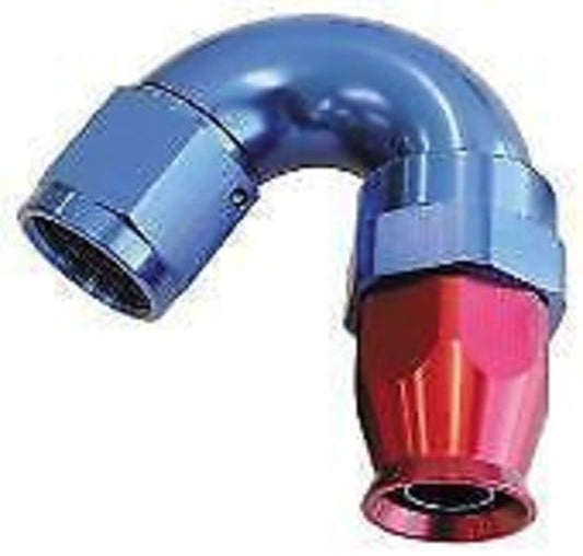 Aeroflow 200 & 250 series braided hose 150 Deg -6AN Full Flow Teflon End Blue 1 Piece Fullflow Aeroflow Performance Products AF575-06D