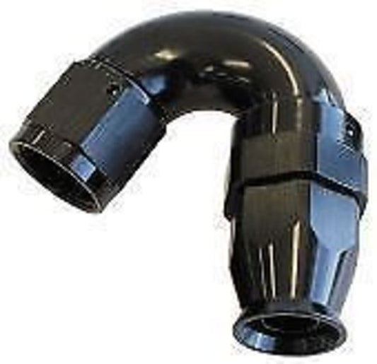 Aeroflow AF575-06DBLK 150 Deg -6AN Full Flow Teflon Hose End Black 1 Piece Fullflo