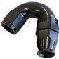 Aeroflow AF575-12DBLK 150 Deg -12AN Full Flow Teflon Hose End Black 1 Piece Fullflo