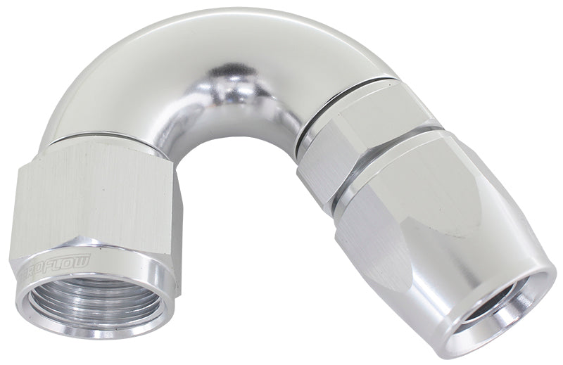 Aeroflow AF575-16DS 150 Deg -16AN Full Flow Teflon Hose End Silver 1 Piece Fullfl