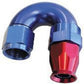 Aeroflow AF576-08D 180 Deg -8AN Full Flow Teflon Hose End Blue 1 Piece Fullflow