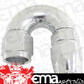 Aeroflow AF576-12DS 180 Deg -12AN Full Flow Teflon Hose End Silver 1 Piece Fullfl