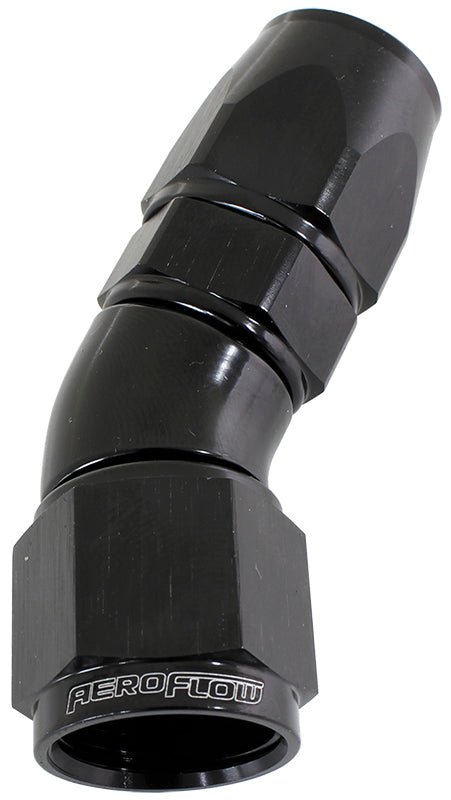 Aeroflow AF577-03DBLK 30 Deg -3AN Full Flow Teflon Hose End Black 1 Piece Fullflo