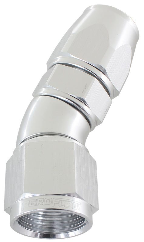 Aeroflow AF577-03DS 30 Deg -3AN Full Flow Teflon Hose End Silver 1 Piece Fullfl
