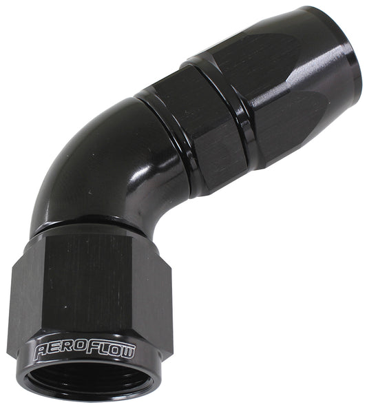 Aeroflow AF578-03DBLK 60 Deg -3AN Full Flow Teflon Hose End Black 1 Piece Fullflo