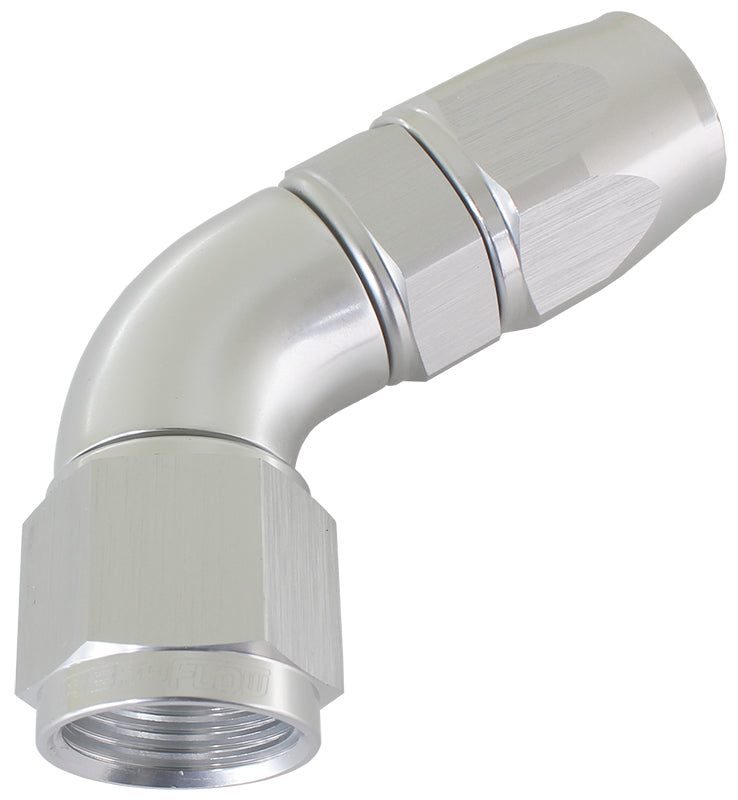 Aeroflow AF578-03DS 60 Deg -3AN Full Flow Teflon Hose End Silver 1 Piece Fullfl