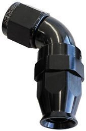 Aeroflow AF578-04DBLK 60 Deg -4AN Full Flow Teflon Hose End Black 1 Piece Fullflo