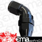 Aeroflow 200 & 250 series braided hose 60 Deg -10AN Full Flow Teflon End Black 1 Piece Fullflo Aeroflow Performance Products AF578-10DBLK