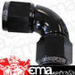 Aeroflow AF583-04BLK -4AN 90 Deg Swivel Coupler Black Billet Full Flow 1 Piece