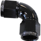 Aeroflow AF583-04BLK -4AN 90 Deg Swivel Coupler Black Billet Full Flow 1 Piece
