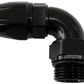 PTFE Male Hose End Adapter -6ORB to -6AN (Black Finish)
