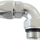 PTFE Male Hose End Adapter -6ORB to -6AN (Silver Finish)
