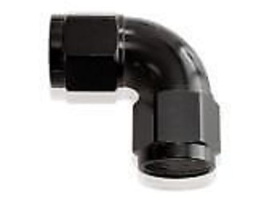 Aeroflow AF583-06BLK -6AN 90 Deg Swivel Coupler Black Billet Full Flow 1 Piece