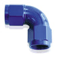 Aeroflow AF583-08 -8AN 90 Deg Swivel Coupler Blue Billet Full Flow 1 Piece
