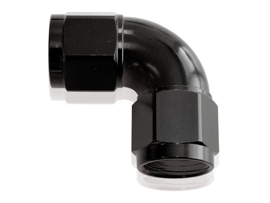 Aeroflow AF583-08BLK -8AN 90 Deg Swivel Coupler Black Billet Full Flow 1 Piece