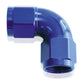 Aeroflow AF583-10 -10AN 90 Deg Swivel Coupler Blue Billet Full Flow 1 Piece