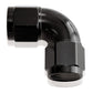 Aeroflow AF583-10BLK -10AN 90 Deg Swivel Coupler Black Billet Full Flow 1 Piece