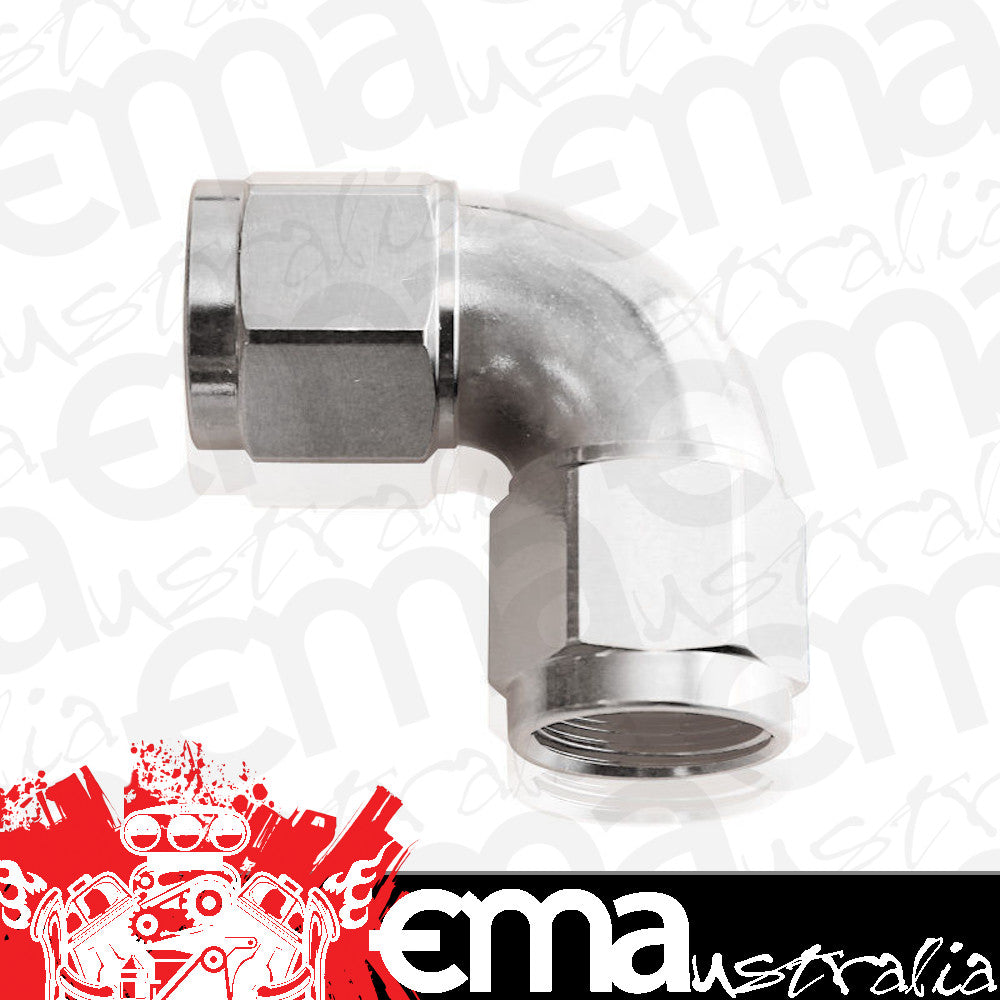 Aeroflow AF583-10S -10AN 90 Deg Swivel Coupler Silver Billet Full Flow 1 Piec