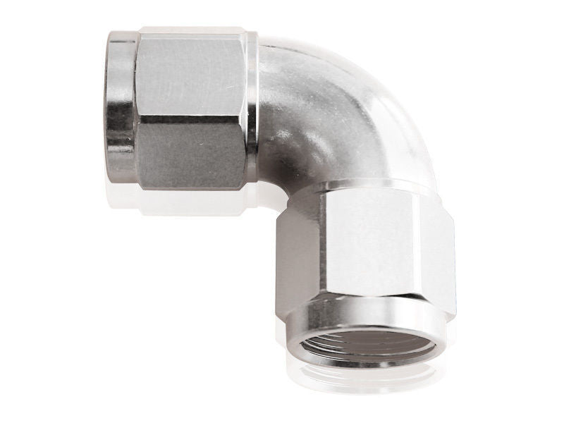 Aeroflow AF583-10S -10AN 90 Deg Swivel Coupler Silver Billet Full Flow 1 Piec