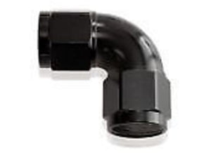 Aeroflow AF583-20BLK -20AN 90 Deg Swivel Coupler Black Billet Full Flow 1 Piece