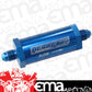 Aeroflow AF607-03 -3AN Inline Fuel & Oil Filter Blue 30 Micron Washable