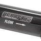Aeroflow AF607-06BLK -6AN TURBO INLINE OIL FILTER BLACK 30 MICRON WASHABLE