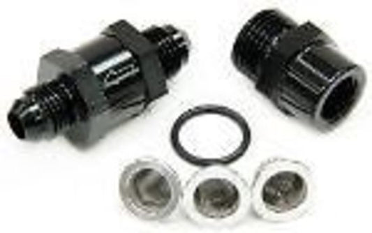 Aeroflow AF608-03BLK -3AN Inline Fuel & Oil Filter Black 3 x Filter 30 80 150 Mic