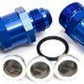 Aeroflow Performance Products AF608-06 6AN Inline Fuel & Oil Filter Blue 3 x Filter 30 80 150 Micr