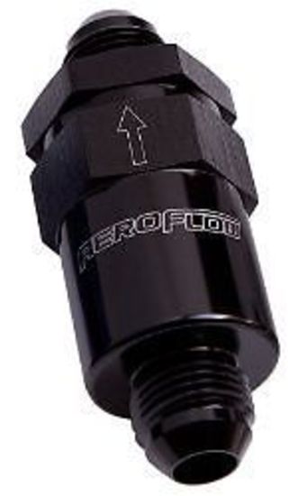 Aeroflow AF609-06BLK Billet Fuel Filter -6AN Black 30 Micron Bronze Filter