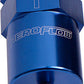 Aeroflow AF610-05 Billet Fuel Filter 5/16" Barb Blue 30 Micron Bronze Filter