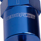 Aeroflow AF610-06 Billet Fuel Filter 3/8" Barb Blue 30 Micron Bronze Filter