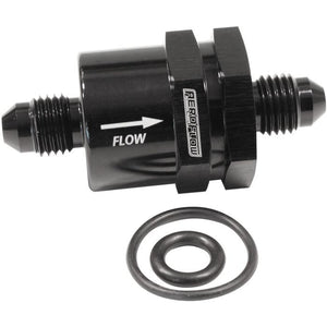 Aeroflow AF612-04BLK Inline Check Valve -4AN Black