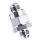 Aeroflow AF612-08S Check Valve Inline -8AN Silver / One Way Valve