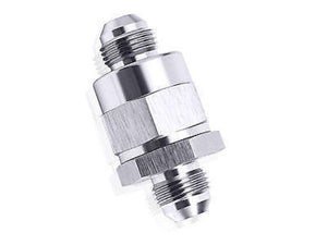 Aeroflow AF612-08S Check Valve Inline -8AN Silver / One Way Valve