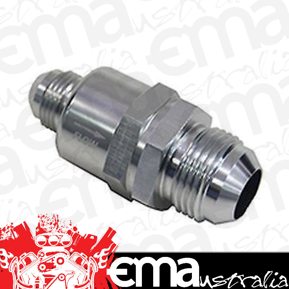 Aeroflow AF612-12-08S Check Valve Inline -12 to -8Ansilver / One Way Valve Stepped