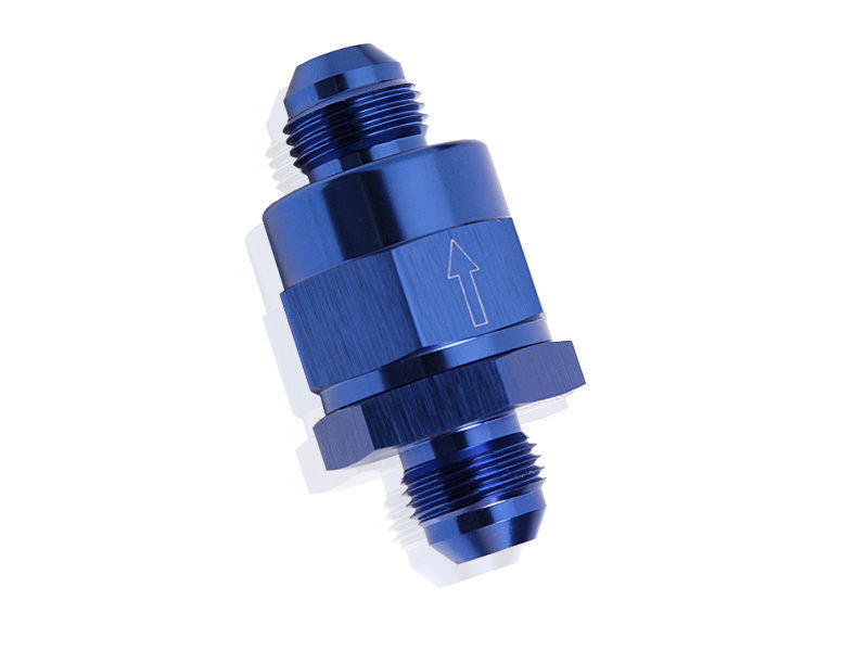 Aeroflow AF612-12 Check Valve Inline -12AN Blue / One Way Valve