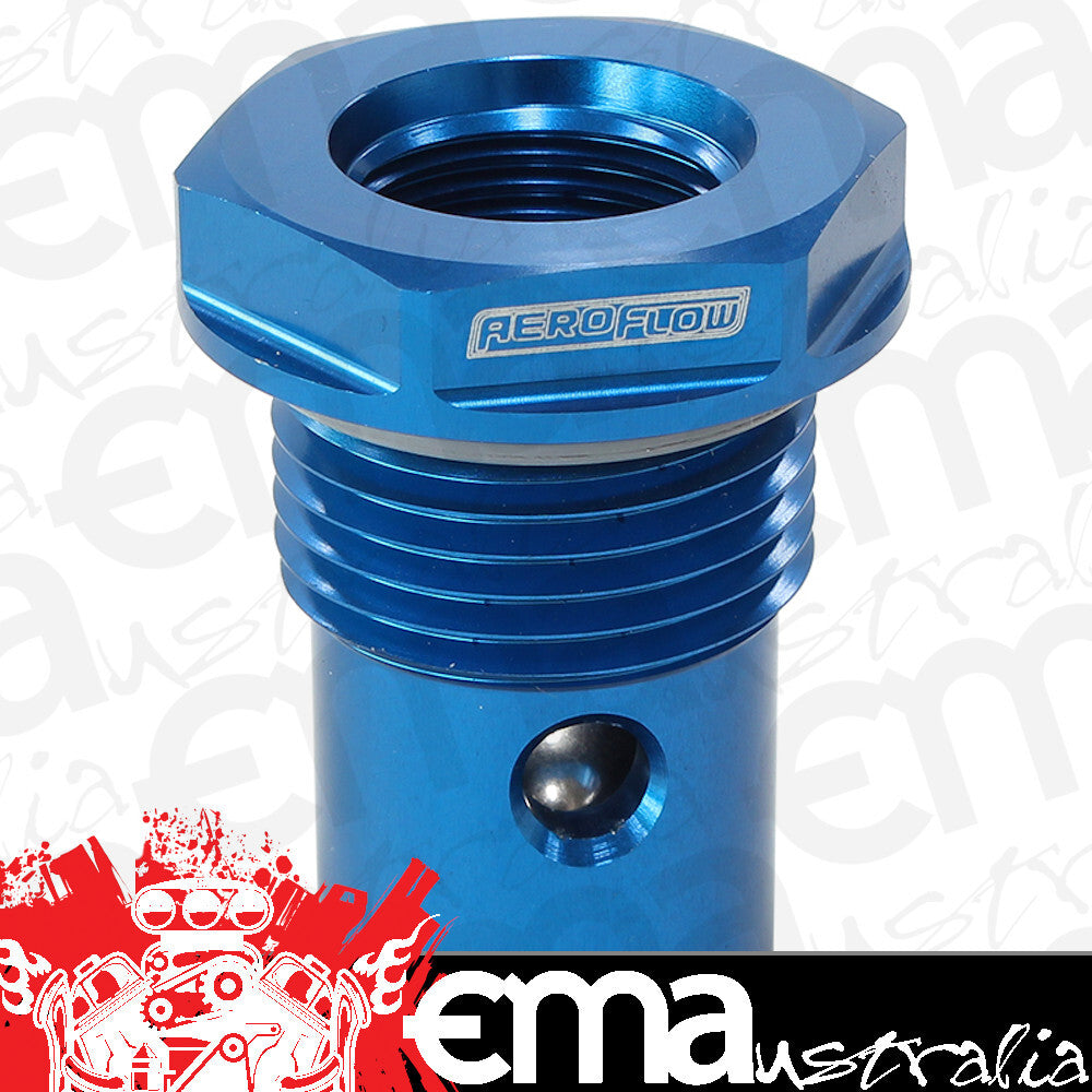 Aeroflow AF613-12 -12ORB to -8ORB Roll Over Valve Blue suits AFcells