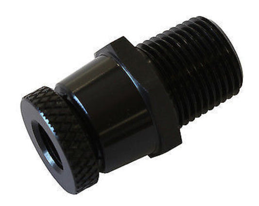 Aeroflow AF615-01BLK 3/8" NPT Inline Tap Drain 1/8 NPT F/Male Thread For Remote