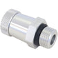 Aeroflow Performance AF615-02S Universal Drain Valve -6 ORB Silver Finish With 1/8" NPT Female Thread For Remote Draining