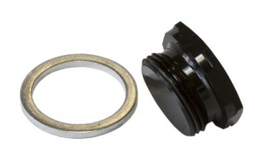 Aeroflow AF700-00BLK Holley Inlet Bowl Blank Plug Black 7/8" x 20 Plug / Blank