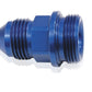 Aeroflow AF700-06 Holley Inlet Fitting -6AN Blue 7/8" x 20 to -6AN Short