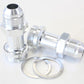 Aeroflow AF700-08S Holley Inlet Fitting -8AN Silver 7/8" x 20 to -8AN Long