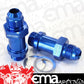 Aeroflow AF701-06-L Barry Grant Demon Inlet Fitting -6AN Blue 9/16" x 24 to -6AN Long