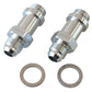 Aeroflow AF701-06-LS Barry Grant Demon Inlet Fitting -6AN Silver 9/16" x 24 to -6AN Long