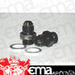 Aeroflow AF701-06BLK Barry Grant Demon Inlet Fitting -6AN Black 9/16" x 24 to -6AN Short