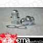 Aeroflow AF701-06S Barry Grant Demon Inlet Fitting -6AN Silver 9/16" x 24 to -6AN Shor