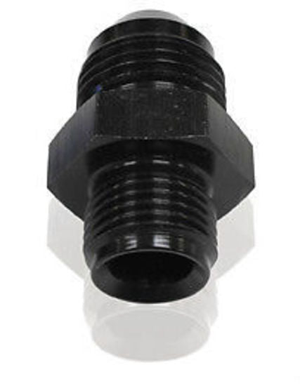 Aeroflow AF702-06BLK Adaptor 7/16 x 24 Inverted Seat to -06 Black