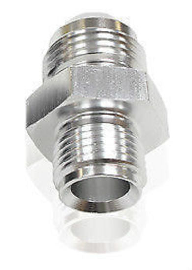 Aeroflow AF703-08S Adaptor 1/2 x 20 Inverted Seat to -08 Silver