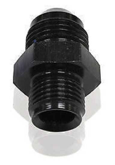 Aeroflow AF704-08BLK Adaptor 5/8 x 18 Inverted Seat to -08 Black